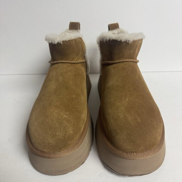 Koolaburra Womens Ultra Mini Boot Chestnut Size 9 M - Picture 3 of 5